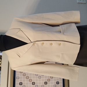 Cream Classic Shirt Jacket EUC